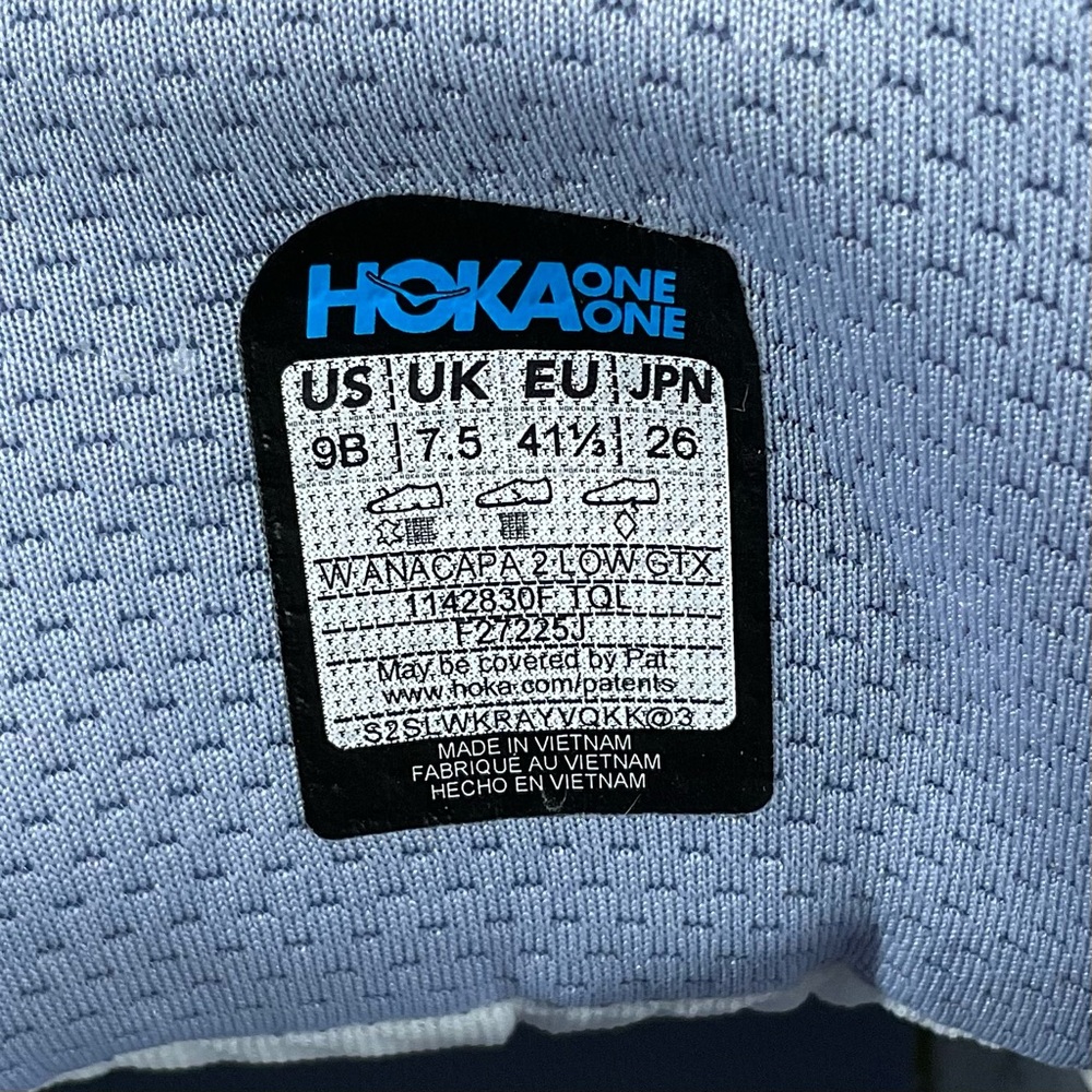 Hoka One Anacapa 2 Low GTX Hiking Shoes Womens 9 B 1142830F TQL - Picture 10 of 10